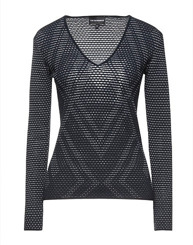 EMPORIO ARMANI KNITWEAR Midnight blue 60% Viscose, 31% Polyester, 7% Cotton, 2% Polyamide