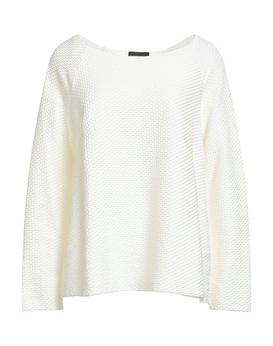 EMPORIO ARMANI Jumper White 96% Cotton, 3% Polyamide, 1% Elastane