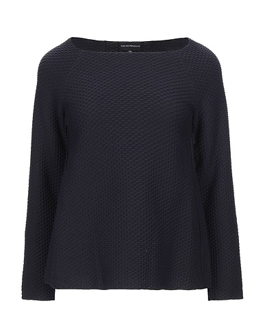 EMPORIO ARMANI Sweater Black 96% Cotton, 3% Polyamide, 1% Elastane