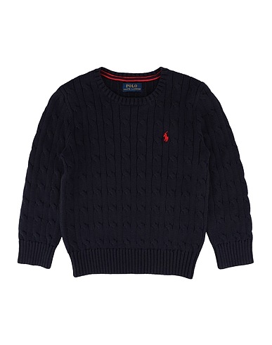 POLO RALPH LAUREN Sweater LS CABLE CN-TOPS-SWEATER Midnight blue 100% Cotton