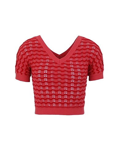 8 by YOOX Jumper SHORT SLEEVE JUMPERS
 Antique rose 100% Cotton
