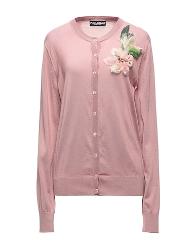 DOLCE&GABBANA Cardigan Antique rose 100% Silk, Glass, Polyester
