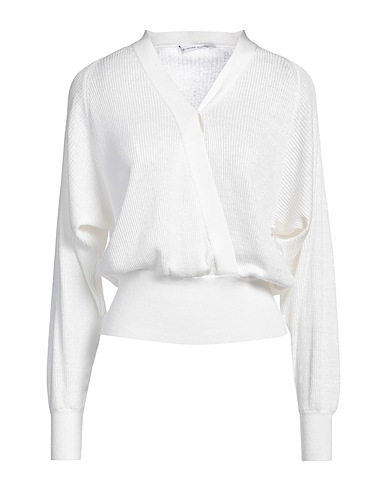 AGNONA Jumper Off white 68% Linen, 29% Silk, 2% Polyamide, 1% Elastane