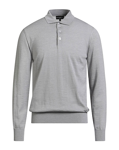 EMPORIO ARMANI Sweater Light grey 100% Virgin Wool