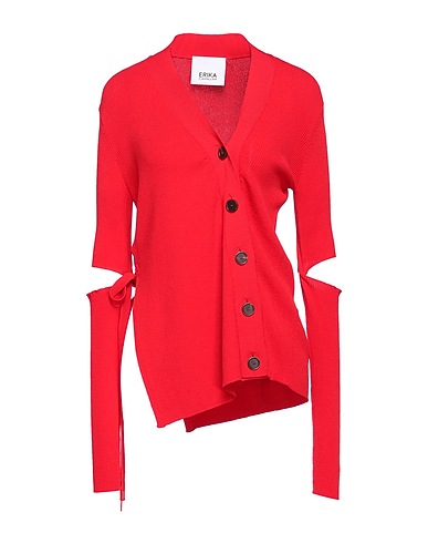 ERIKA CAVALLINI Cardigan Red 65% Viscose, 35% Polyamide