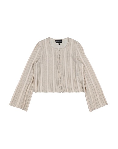 EMPORIO ARMANI Cardigan Beige 81% Viscosa, 14% Poliestere, 5% Fibra di metallo