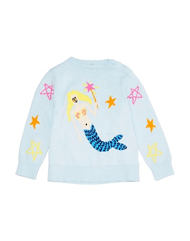 STELLA McCARTNEY KIDS Jumper Sky blue 95% Cotton, 5% Virgin Wool