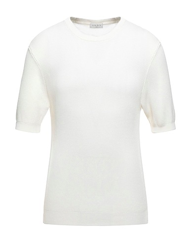 SANDRO Pullover Elfenbein 100% Viskose