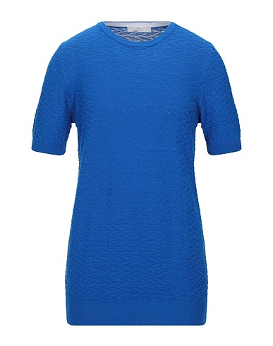 VNECK Sweater Bright blue 100% Cotton