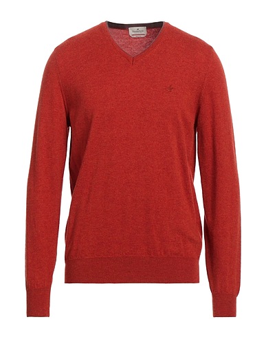 BROOKSFIELD Jumper Orange 100% Virgin Wool