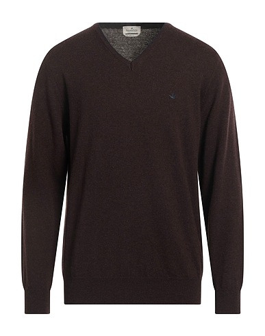 BROOKSFIELD Pullover Testa di moro 100% Lana Vergine