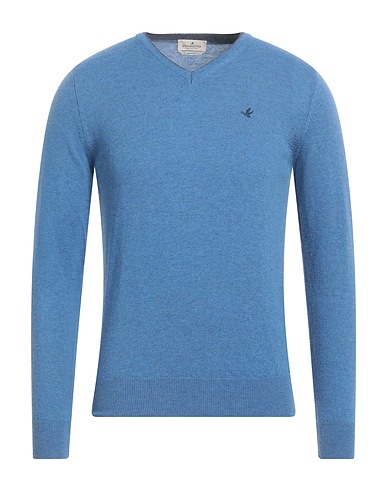 BROOKSFIELD Pullover Blu chiaro 100% Lana Vergine