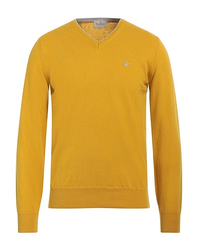 BROOKSFIELD Jumper Yellow 100% Virgin Wool