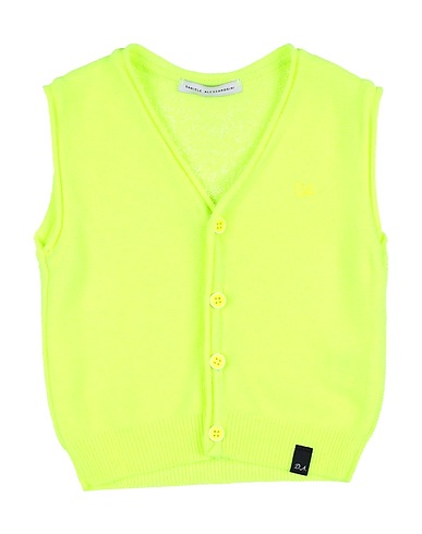 DANIELE ALESSANDRINI Cardigan Giallo 70% Cotone, 30% Acrilico