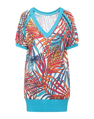 MY TWIN TWINSET Jumper Azure 50% Cotton, 50% Viscose, Polyester