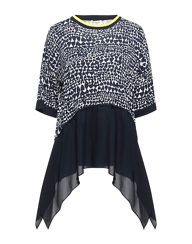 LE COEUR TWINSET Jumper Midnight blue 50% Cotton, 50% Viscose, Polyester