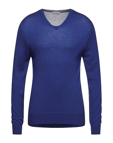 N.O.W. ANDREA ROSATI CASHMERE Pullover Blu 70% Viscosa, 15% Poliammide, 15% Cachemire