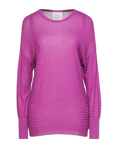 N.O.W. ANDREA ROSATI CASHMERE Jumper Purple 70% Viscose, 15% Polyamide, 15% Cashmere