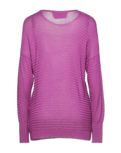 N.o.w. Andrea Rosati Cashmere N. O.w. Andrea Rosati Cashmere Woman Sweater Purple Size L Viscose, Polyamide, Cashmere In Purple