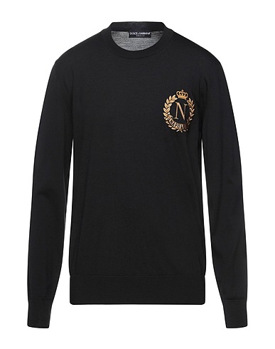 DOLCE&GABBANA プルオーバー ブラック バージンウール 70% / シルク 30% / レーヨン / ポリエステル / ナイロン
