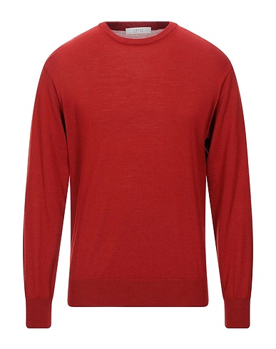 VNECK Jumper Rust 50% Virgin Wool, 50% Polyacrylic