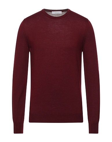VNECK Jumper Plum 50% Virgin Wool, 50% Polyacrylic