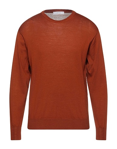 VNECK Pullover Marrone 50% Lana Vergine, 50% Poliacrilico
