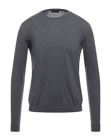 ROBERTO COLLINA Sweater Grey 85% Cotton, 15% Cashmere