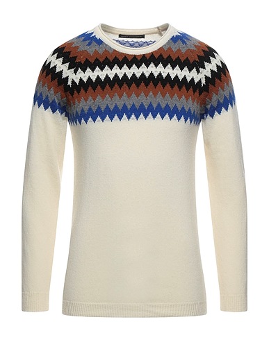 DANIELE ALESSANDRINI Jumper Ivory 80% Wool, 20% Polyamide