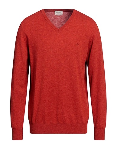 BROOKSFIELD Jumper Orange 100% Virgin Wool