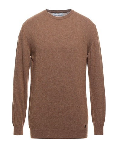 LES COPAINS Pullover Braun 40% Merinowolle, 30% Viskose, 20% Polyamid, 10% Kaschmir