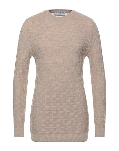 LES COPAINS Sweater Beige 40% Cotton, 30% Acrylic, 30% Wool