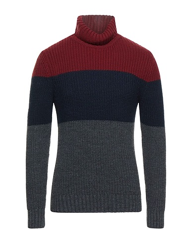 LES COPAINS Polo neck Grey 40% Cotton, 30% Wool, 18% Viscose, 12% Polyamide