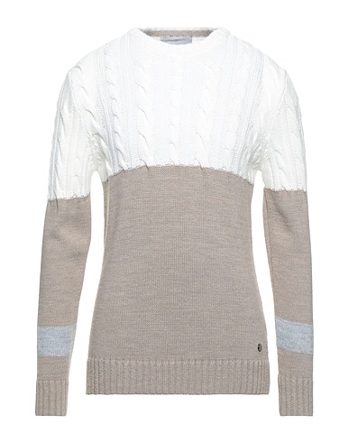 LES COPAINS Pullover Tortora 40% Cotone, 30% Lana, 18% Viscosa, 12% Poliammide