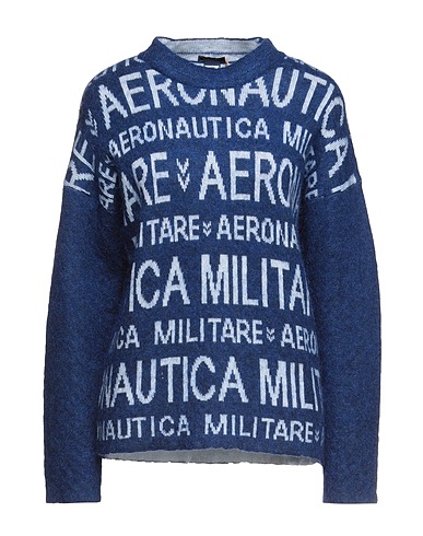AERONAUTICA MILITARE Pullover Blu notte 31% Lana, 30% Acrilico, 14% Lana mohair, 14% Lana di alpaca, 11% Poliammide