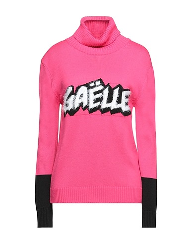 GAëLLE Paris Polo neck Fuchsia 50% Merino Wool, 50% Acrylic