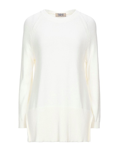 TSD12 Jumper White 46% Modal, 40% Acrylic, 14% Polyamide