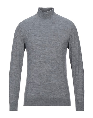 DANIELE FIESOLI Polo neck Grey 100% Merino Wool