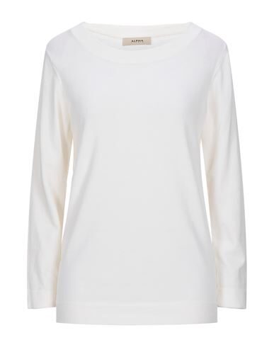 Alpha Studio Woman Sweater Ivory Size 12 Merino Wool, Polyamide In White