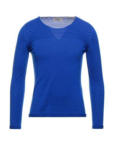 TSD12 Jumper Bright blue 50% Merino Wool, 50% Acrylic