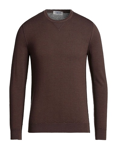 TSD12 Jumper Brown 50% Merino Wool, 50% Acrylic