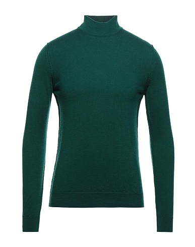 TSD12 Polo neck Emerald green 50% Merino Wool, 50% Acrylic