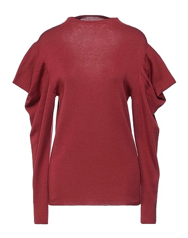 ERIKA CAVALLINI Polo neck Brick red 100% Virgin Wool