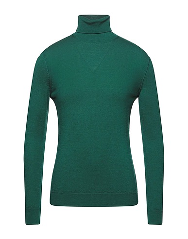 TSD12 Col roulé Vert émeraude 50% Laine mérinos, 50% Acrylique