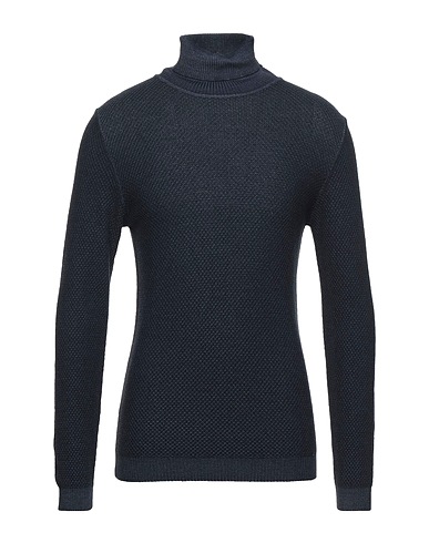 DANIELE FIESOLI Polo neck Midnight blue 100% Merino Wool