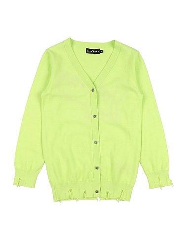 JOHN RICHMOND Cardigan Lime green 100% Cotton