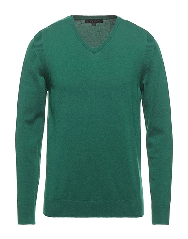 LIU •JO MAN Sweater Emerald green 40% Viscose, 40% Acrylic, 20% Polyamide