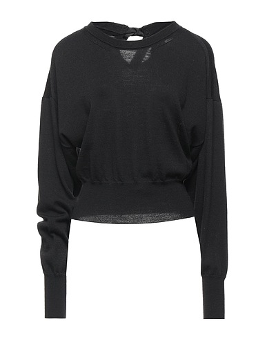 SEMICOUTURE Jumper Black 100% Virgin Wool