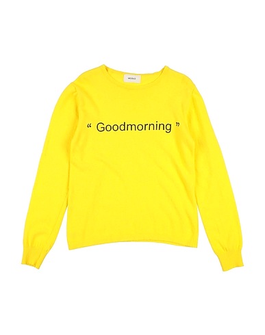 VICOLO Jumper Yellow 40% Wool, 30% Viscose, 20% Polyamide, 10% Cashmere