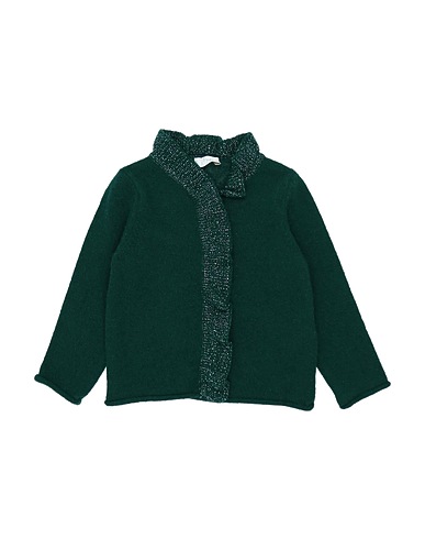 IL GUFO Cardigan Dark green 100% Virgin Wool
